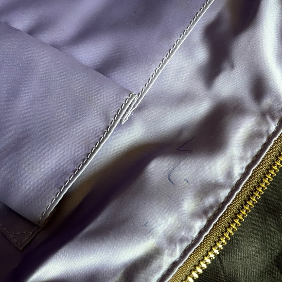 Coach Poppy C op art glam bronze metallic leather brown jacquard canvas tote bag - Picture 11 of 15